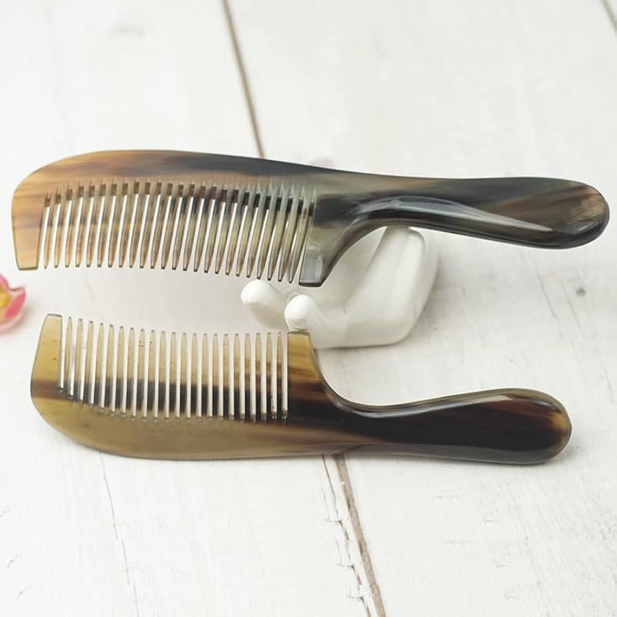 Amazon | 牛角櫛1本 ヘアコーム 櫛くし 頭皮マッサージ 髪 ヘア
